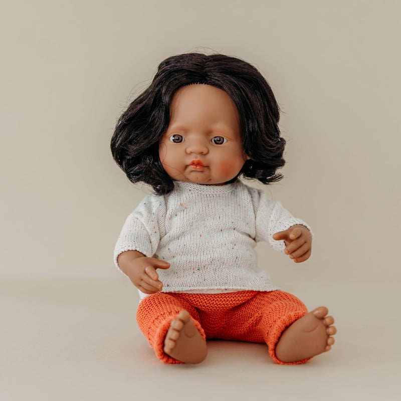 Miniland Doll 15'' Hispanic Girl (Polybag) - Made in Spain, Anatomically Correct, Quality, Inclusion - Image 2
